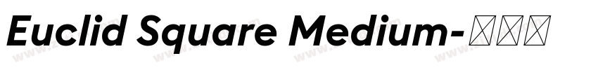 Euclid Square Medium字体转换